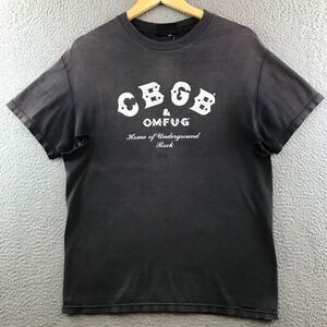 Vintage CBGB OMFUG Home of Underground Rock Graphic T Shirt Distressed Punk